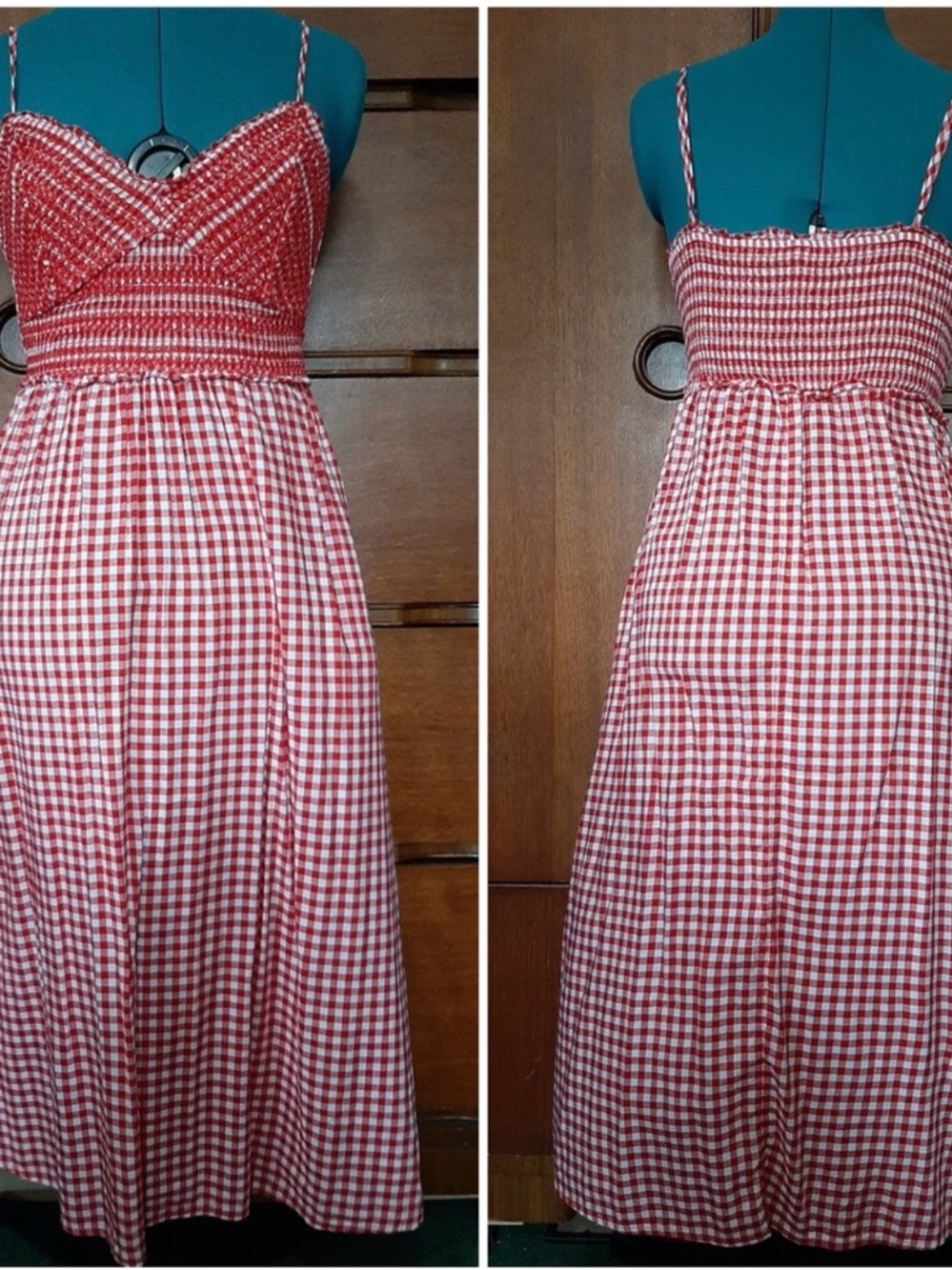 Old Navy Red and White Gingham Sundress